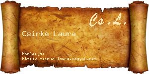 Csirke Laura névjegykártya