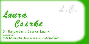 laura csirke business card